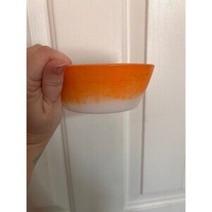 Vintage federal glass orange ice cream bowl